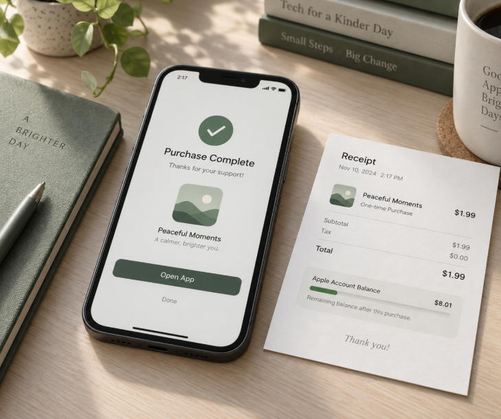 美区Apple ID首次消费使用低价一次性付费App确认付款