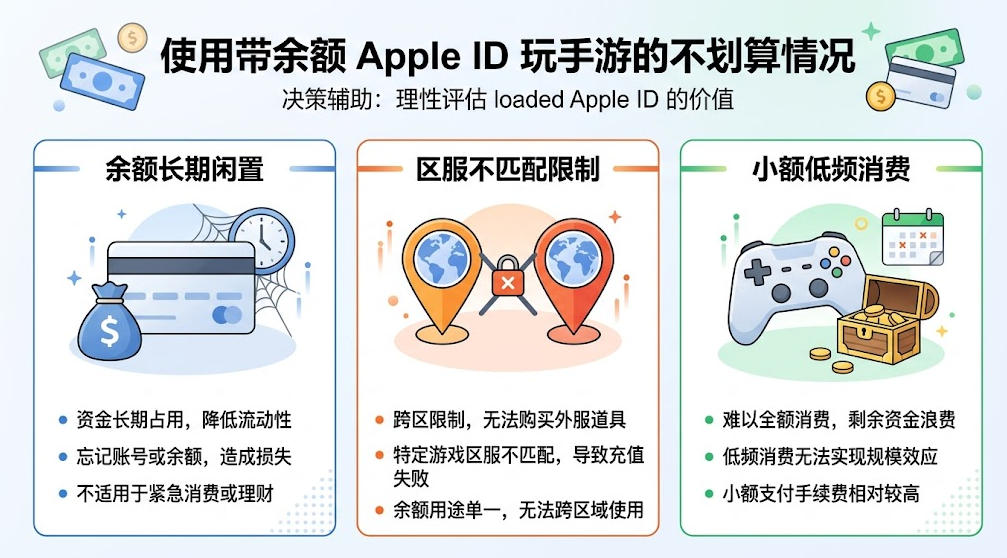 买带余额Apple ID玩手游不划算的几种情况