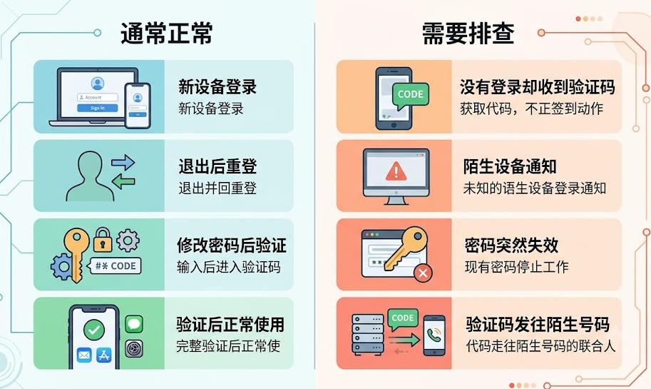 苹果ID登录验证正常情况与账号异常信号对比,帮助判断Apple ID总是验证是否代表账号有问题