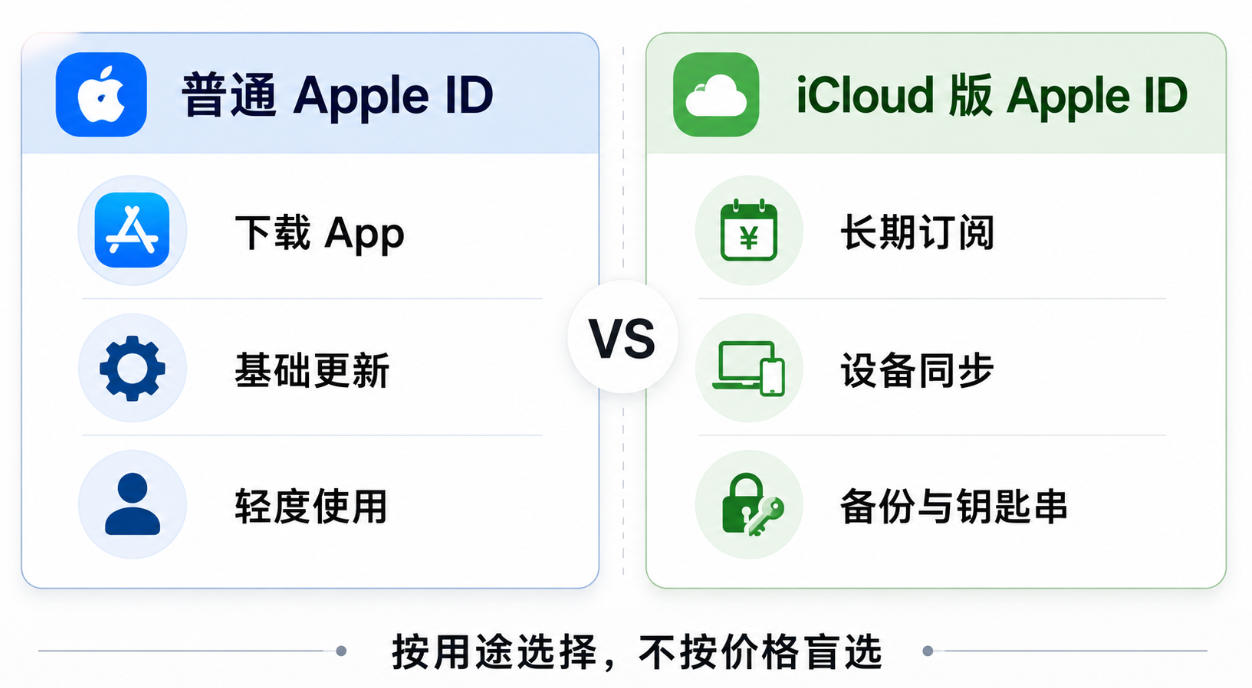Apple ID订阅扣费失败排查流程图，说明余额、支付方式、地区验证和订阅状态的判断顺序方法